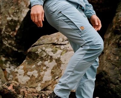 Fjallraven Mujer Pantalones Trekking/Pantalones Senderismo Ligeros/89827 Abisko Foto 1 de 4