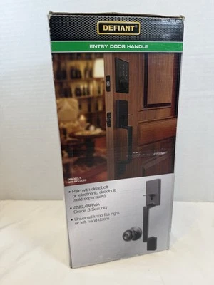 DEFIANT Entry Door Handle Vancouver Matte Black Finish Brand New  - Image 1 of 3