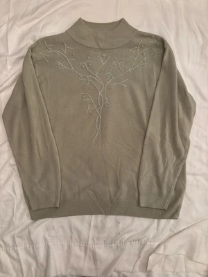 Dress Barn Sweater, Lt. Green, Holiday, Size 14/16, Festive, Christmas - Image 1 of 4