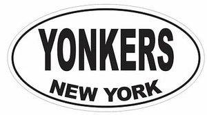 Pegatina o pegatina de parachoques ovalada de Yonkers New York D3062 euro ovalada - Imagen 1 de 1