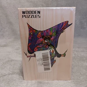 Holzpuzzle Kung Fu Panda ungewöhnlich seltene psychadelische Farben ohne Info - Bild 1 von 7