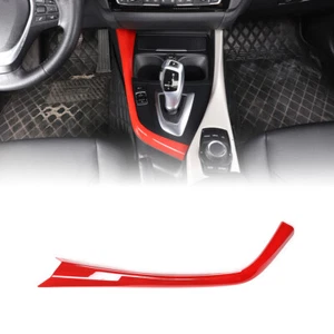 ABS Red Gear Shift ajuste lateral L cubierta de tira para BMW Serie 1 2 F20 F22 2012-2018 - Imagen 1 de 10