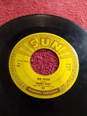 Johnny Cash Big River / Ballad Of A Teenager Queen 45 RPM 7" Foto 1 de 4
