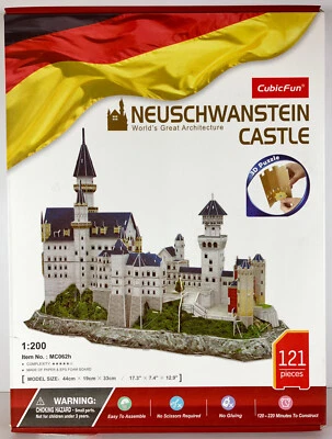 Neuschwanstein Castle 1:200 3D Puzzle (CubicFun) German Architecture Cinderella - Image 1 of 4