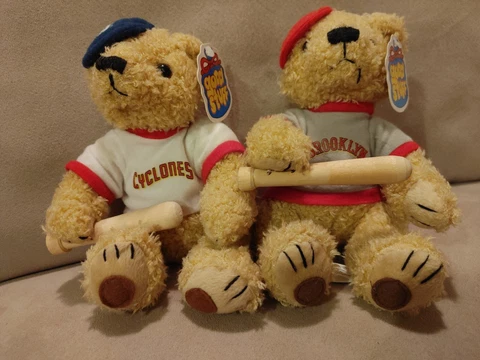 Brooklyn Cyclones Pepsi Collector's 7'' Bear with Tags - RARE 2 bear set Cover