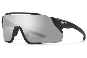 Occhiali da sole MTB Smith Attack Mag nero opaco lenti platino ChromaPop + lenti bonus - Foto 1 di 1