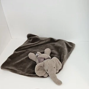 Jellycat Smudge Elephant Schnuller Lovey Baby Sicherheitsdecke weich Minky braun - Bild 1 von 4