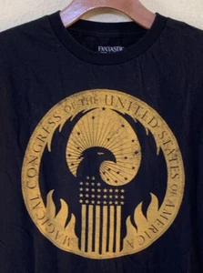 Camiseta negra Harry Potter Fantastic Beasts Magical Congress Crest para hombre talla S - Imagen 1 de 4