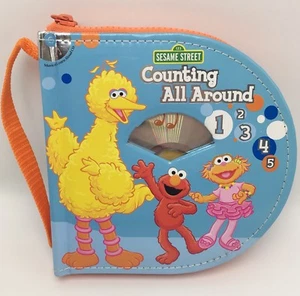 NEW Sesame Street Counting All Around Book & CD Zip & Carry Handle Math Learning - Picture 1 of 8