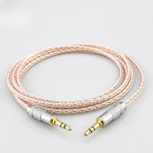 3.5mm Male to Male 7N OCC Audio AUX Cord HiFi Gold Plated Plug Stereo Cable NEW - Picture 1 of 5