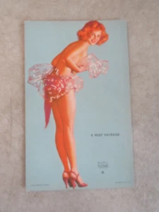 1943 HOT'CHA GIRLS MUTOSCOPE CARD A NEAT PACKAGE EARL MORAN - Picture 1 of 2
