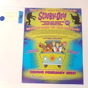 Póster promocional de tarjetas de tienda de cómics Scooby Doo Ink Works 2003 vintage 8,5 x 11 - Imagen 1 de 5