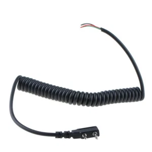 DIY K 2 pin 4 Wire PTT Mic Speaker Replacement Cable Spring Line for Baofeng 5R - Zdjęcie 1 z 6