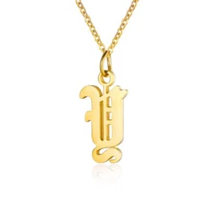 Letter Necklaces for Women Personalized Necklaces 18K Gold Plated Initial Pendan - Picture 1 of 5