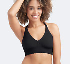 NEW MeUndies Women&#39;s Black FeelFree Lace Pullover Longline Bralette Size Medium