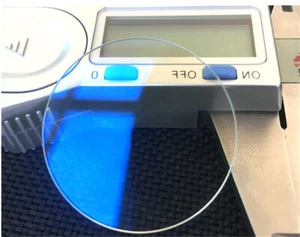 Blue AR Single Top Domed Bottom Flat 1.2mm Thick Watch Crystal Glass 28-38.5mm - Picture 1 of 6