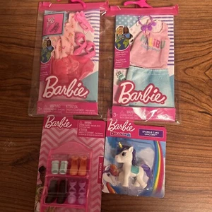 Barbie Career Fashion Pack Pink Ballet & Malibu Pack &Shoes & Unicorn   NiP - Picture 1 of 3
