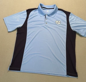 North Carolina Tar Heels Polo Shirt Mens XXL Blue Embroidered Logo Knights - Picture 1 of 9