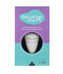 DivaCup Model 2 Reusable Menstrual Cup. Brand New & Authentic, Sealed in Box - Picture 1 of 3