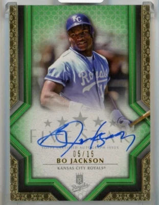 2023 Topps Five Star Bo Jackson Autograph Green #FSA-BOJ /15 Kansas City Ro - Image 1 of 2