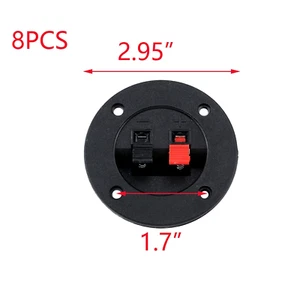 Speaker Box Terminal Cups round Stereo Cup Connectors 2 Positions 2.95-Inch B... - Picture 1 of 1