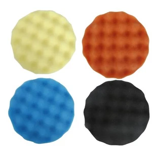 4Pcs 7" Waxing Buffing Polishing Waffle Sponge Pads for Car Care - Picture 1 of 5
