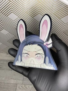 Demon Slayer Nezuko Kamado 3D Lenticular Motion Car Sticker Decal Peeker - Picture 1 of 3