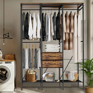 Extra Groß Kleiderschrank Stoffschrank Garderobe mit Verdickung Staubdicht Cover - Bild 1 von 14