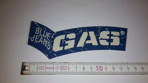 Alter Aufkleber G.A.S. GAS Blue Jeans Kleidung Mode - Bild 1 von 2