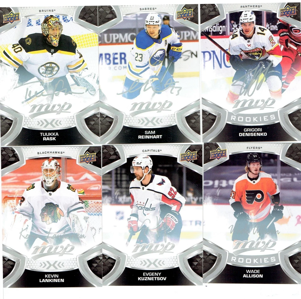 Single Card - 2021-22 Upper Deck MVP Hockey Silver Script - You Pick!!! $1 ship - Image 1 of 1