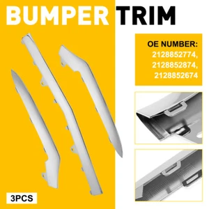 US Chrome Front Bumper Molding Grill Trim For Mercedes W212 Sedan E350 2014-2016 - Bild 1 von 12