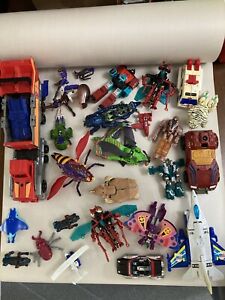 Transformers/ Robot Lot Of Parts Beast Wars Etc