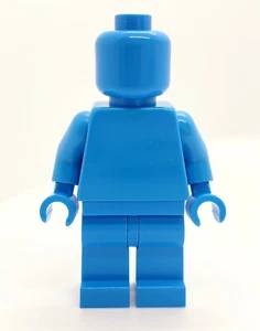 Lego MONOFIG PLAIN DARK AZURE MONOCHROME MINIFIG NEW - Bild 1 von 3