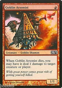 MTG - M12 - Goblin Arsonist - Foil - NM - Foto 1 di 1