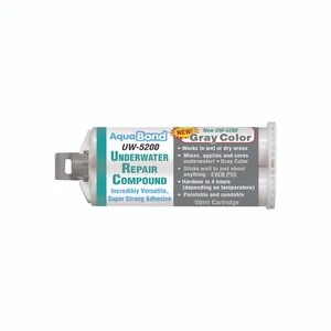 AQUABOND UW-5200 50ml Gray Underwater Repair Compound Kit - Picture 1 of 9