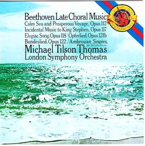 BEETHOVEN LATE CHORAL MUSIC CD Michael Tilson Thomas London S.O. - CBS MK-33509 - Picture 1 of 2