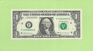 2017 ..UNCIRC $1  F 4383 8993 E  .... 2017 $1  F-E      NICE NOTE        FRN - Picture 1 of 2