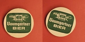 Baumgartner Bier grünes Rechteck weiße Schrift Brauerei Bierdeckel Bier - Bild 1 von 1