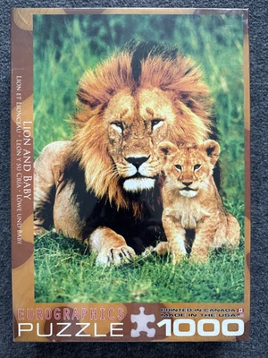 NEW ~ LION AND BABY Eurographics 1000 Piece Puzzle ~ Sealed - Image 1 of 2