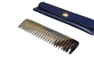 Hermes Peine Natural Cuerno de Búfalo Accesorio para Cabello Unisex Hecho en Francia Usado - Imagen 1 de 3