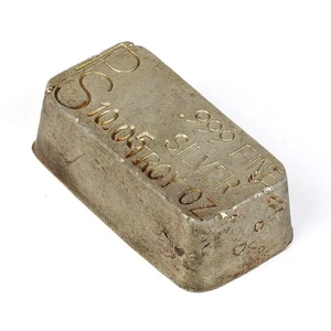 Vintage PS Placer Sierra Precious Metals Reclaiming Co. 10.05 oz .999 Silver Bar - Picture 1 of 3