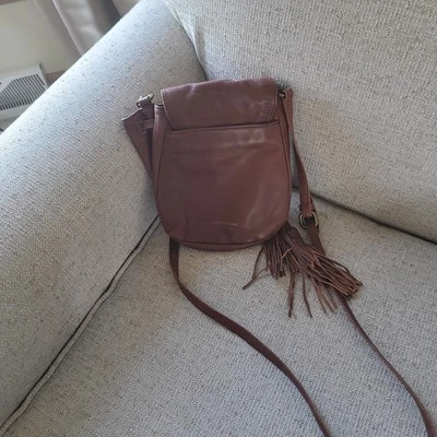 Bolso Bandolera Lucky Brand Cuero Marrón Sillín Bolso de Mano  Foto 1 de 3