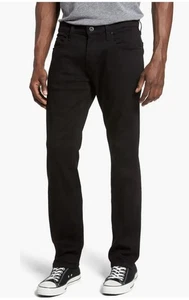Jeans Uomo Paige Federal Nero Denim Slim Dritto Taglia 38 X 33 - Foto 1 di 16
