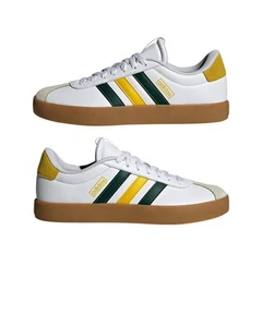 Scarpe Sneakers UOMO Adidas VL Court 3.0 Lea Bianco Giallo Verde - Foto 1 di 22