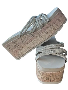 Volatile Damen Solaris Plateau Keilsandale Größe 7 braun neu ohne Karton - Bild 1 von 5