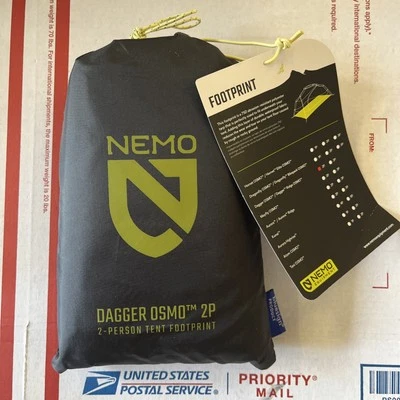Nemo Dagger Osmo 2 Person Tent Footprint - Grey - NEW
