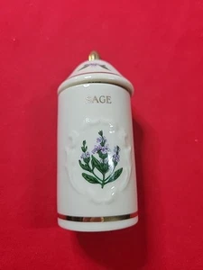 1992 THE LENOX SPICE GARDEN Fine Porcelain SAGE Jar & Lid REPLACEMENT - Picture 1 of 3