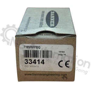 BANNER Photoelectric Sensor T18SP6FF50Q / 33414 - Bild 1 von 1