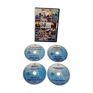 14-Film Fantasy Adventure Movies DVD Collection 4 Discs 2012 Beastmaster Merlin - Picture 1 of 8