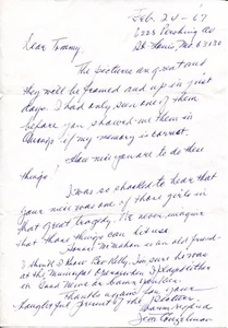 Jim Conzelman Football HOF Hand Written Letter Signed Full Name JSA Full Letter - Picture 1 of 2